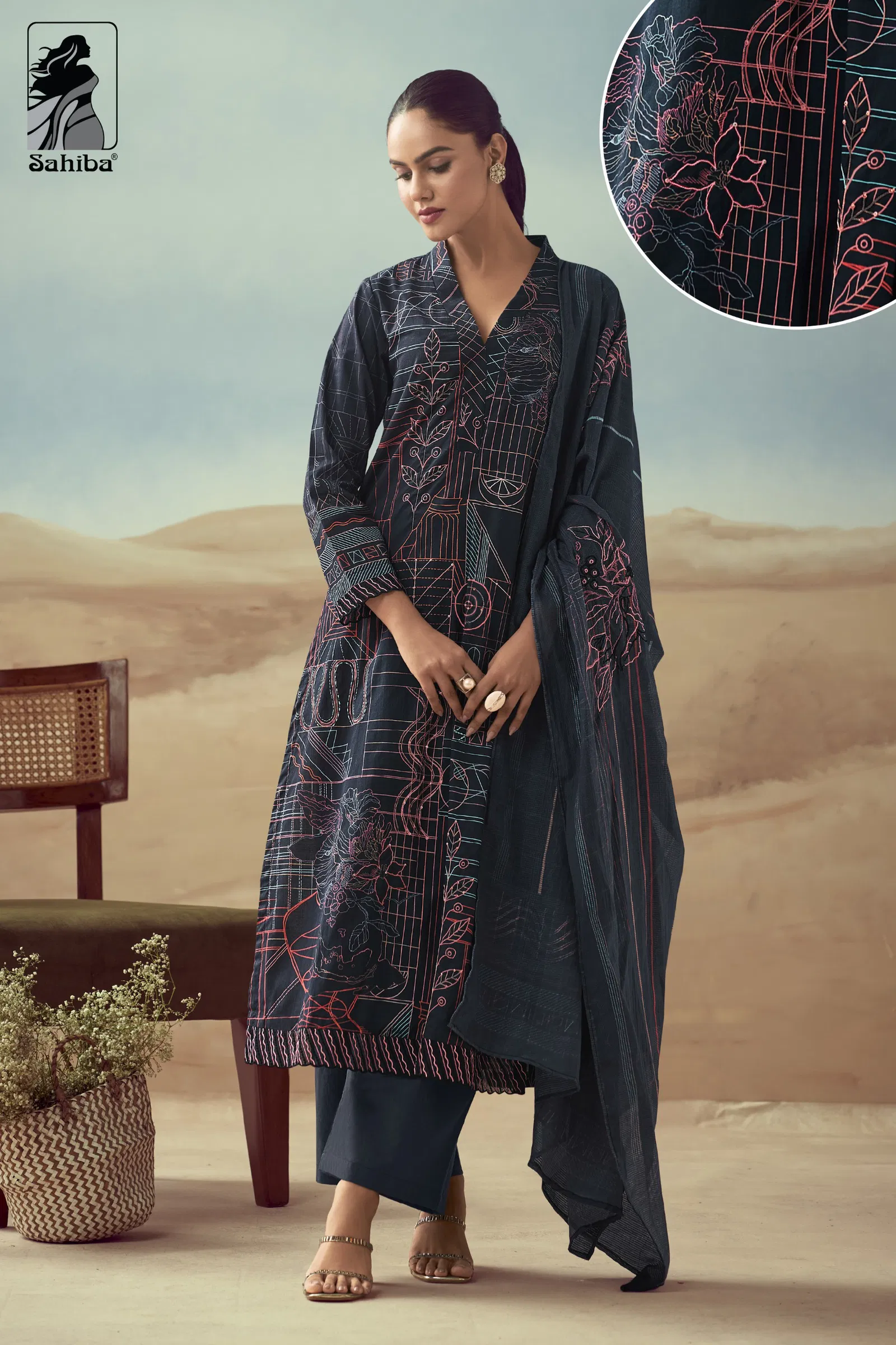 Rashi By Sahiba Lawn Cotton Digital Printed Dress Material Suppliers In India
